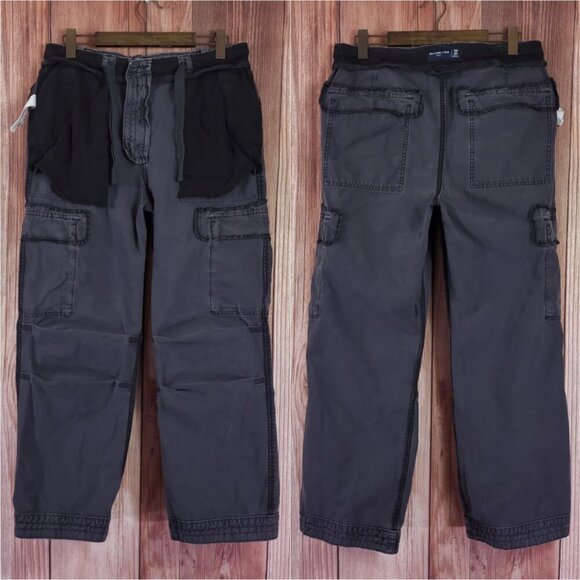 *READ* Abercrombie & Fitch Baggy Pants Mens Size 34X29(30) Cargo Utility Gray - Picture 2 of 15